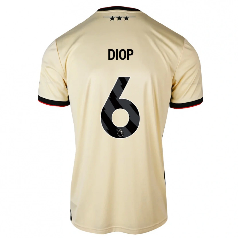 Danxen Kinder Issa Diop #6 Zitronen-Chiffon Schwarz Rot Auswärtstrikot Trikot 2026/27 T-Shirt