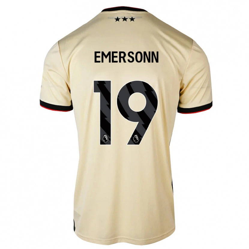 Danxen Kinder Emersonn Correia Da Silva #19 Zitronen-Chiffon Schwarz Rot Auswärtstrikot Trikot 2026/27 T-Shirt