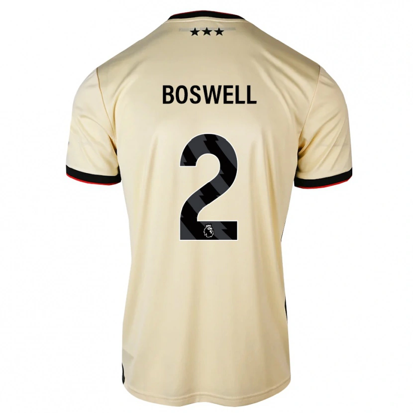 Danxen Kinder Maria Boswell #2 Zitronen-Chiffon Schwarz Rot Auswärtstrikot Trikot 2026/27 T-Shirt