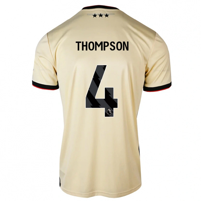 Danxen Kinder Zak Thompson #4 Zitronen-Chiffon Schwarz Rot Auswärtstrikot Trikot 2026/27 T-Shirt