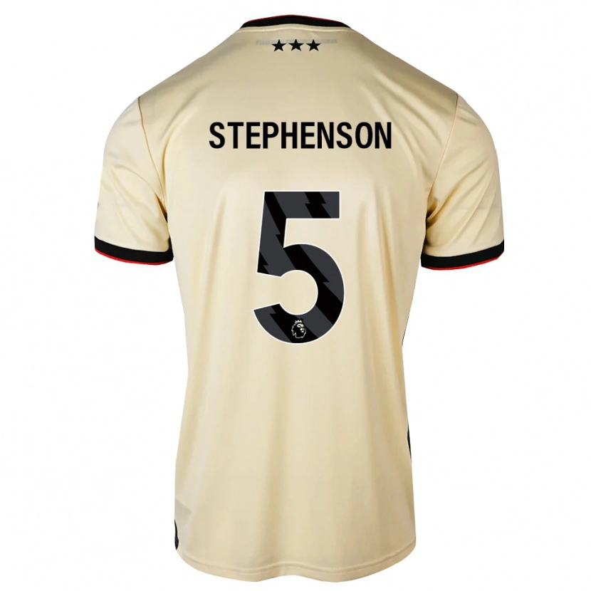Danxen Kinder Sean Stephenson #5 Zitronen-Chiffon Schwarz Rot Auswärtstrikot Trikot 2026/27 T-Shirt