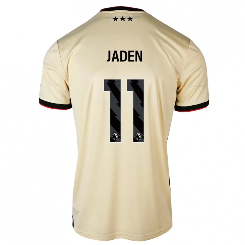 Danxen Kinder Jaden Philogene #11 Zitronen-Chiffon Schwarz Rot Auswärtstrikot Trikot 2026/27 T-Shirt