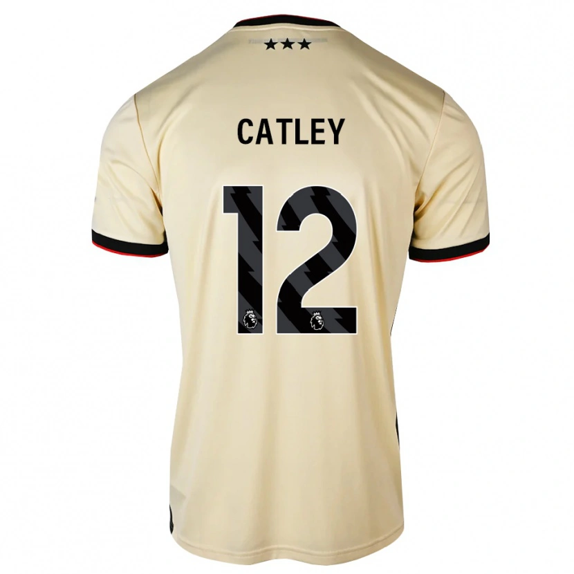 Danxen Kinder Jack Catley #12 Zitronen-Chiffon Schwarz Rot Auswärtstrikot Trikot 2026/27 T-Shirt