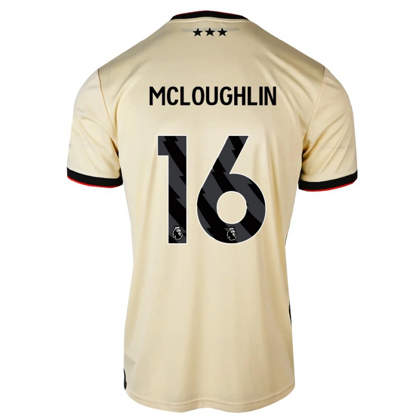 Danxen Kinder Tommy Mcloughlin #16 Zitronen-Chiffon Schwarz Rot Auswärtstrikot Trikot 2026/27 T-Shirt