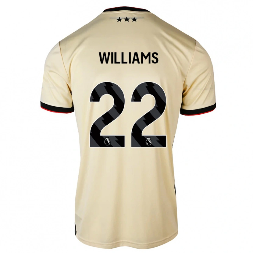 Danxen Kinder Evie Williams #22 Zitronen-Chiffon Schwarz Rot Auswärtstrikot Trikot 2026/27 T-Shirt