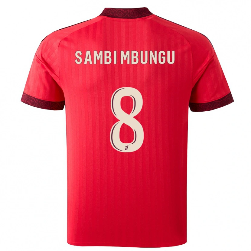 Danxen Kinder Cluver Sambi Mbungu #8 Burgund Rot Weiß Auswärtstrikot Trikot 2026/27 T-Shirt