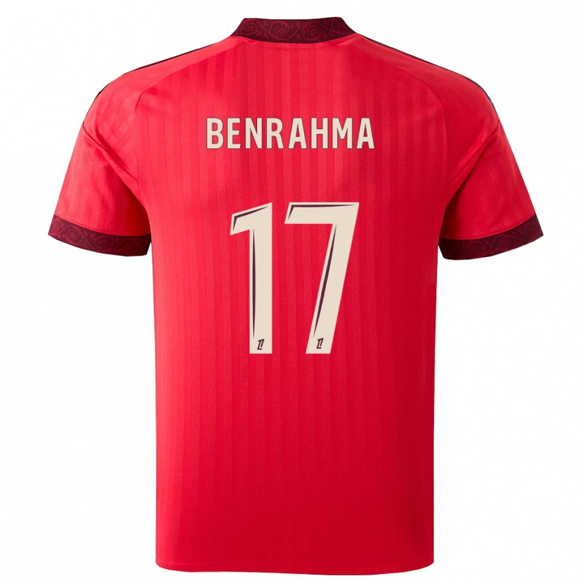 Danxen Kinder Said Benrahma #17 Burgund Rot Weiß Auswärtstrikot Trikot 2026/27 T-Shirt