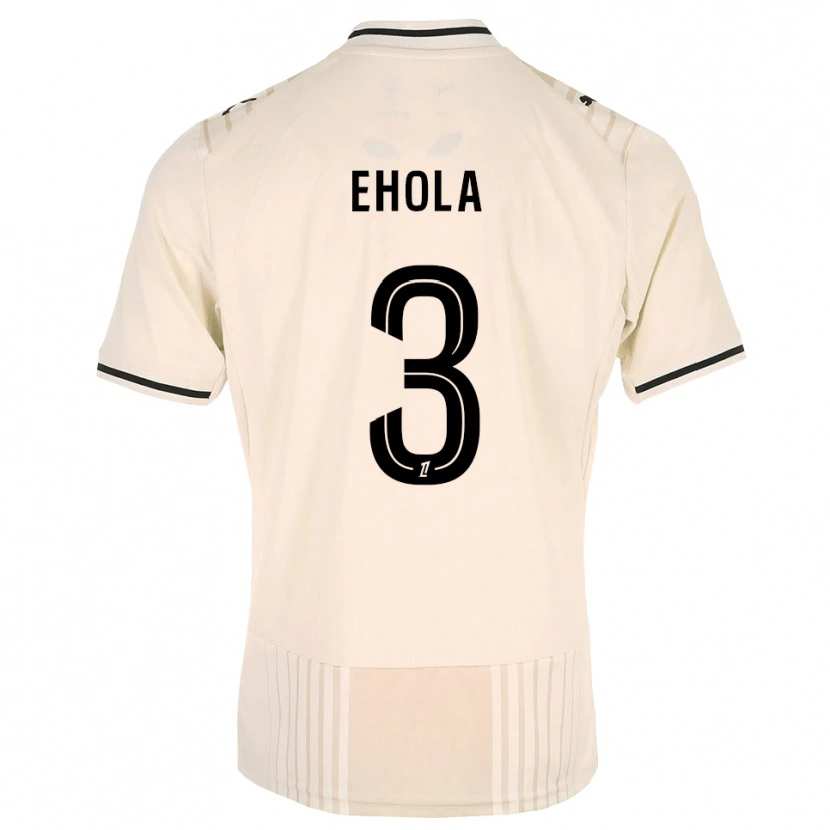 Danxen Kinder Ange Ehola #3 Altgold Schwarz Antikweiß Auswärtstrikot Trikot 2026/27 T-Shirt
