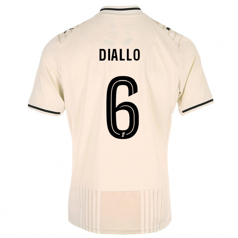 Danxen Kinder Amadou Diallo #6 Altgold Schwarz Antikweiß Auswärtstrikot Trikot 2026/27 T-Shirt