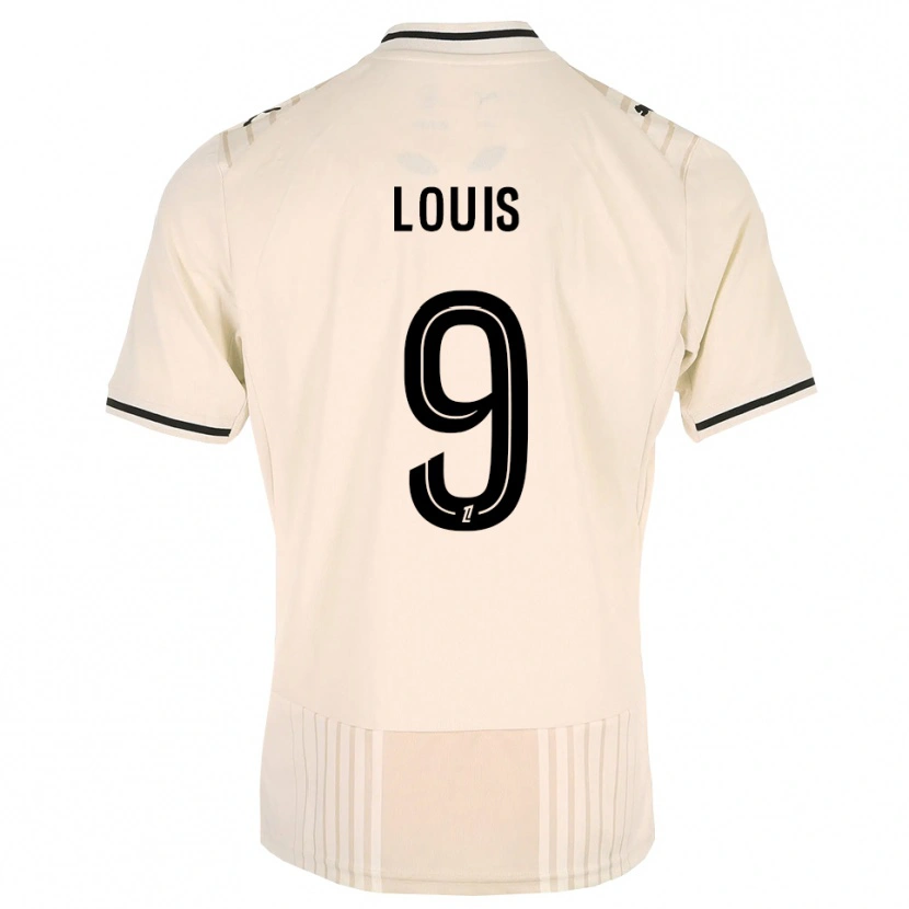 Danxen Kinder Thémis Louis #9 Altgold Schwarz Antikweiß Auswärtstrikot Trikot 2026/27 T-Shirt