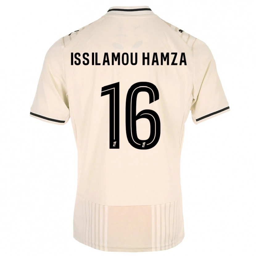 Danxen Kinder Fayyad Issilamou Hamza #16 Altgold Schwarz Antikweiß Auswärtstrikot Trikot 2026/27 T-Shirt