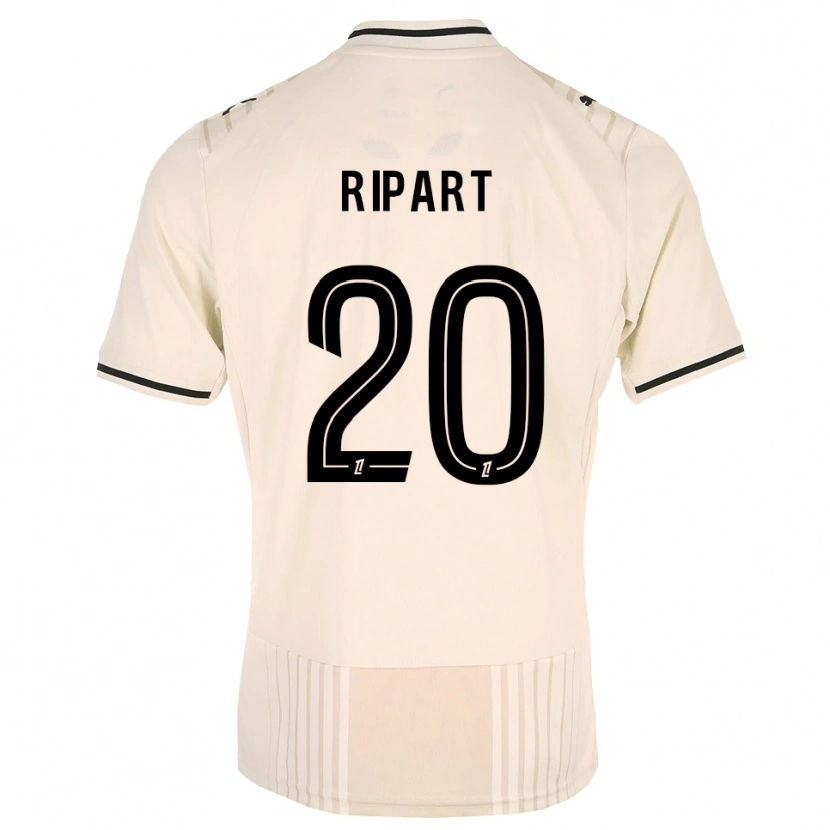 Danxen Kinder Renaud Ripart #20 Altgold Schwarz Antikweiß Auswärtstrikot Trikot 2026/27 T-Shirt
