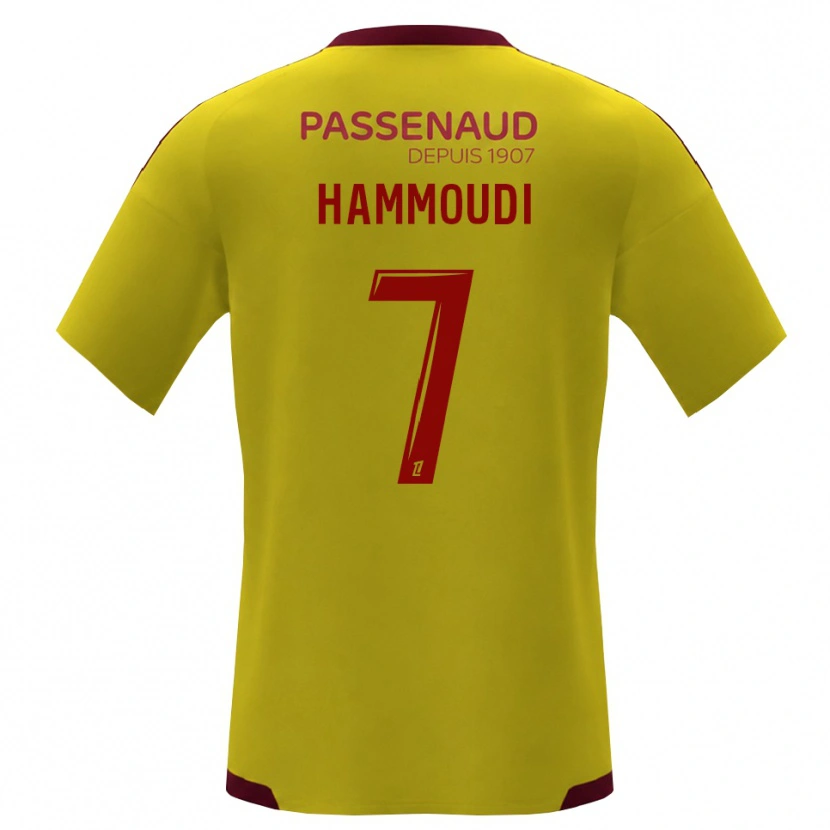 Danxen Kinder Izhak Hammoudi #7 Gelb Rot Grün Auswärtstrikot Trikot 2026/27 T-Shirt