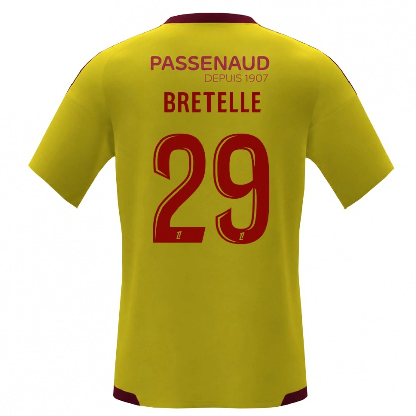 Danxen Kinder Lucas Bretelle #29 Gelb Rot Grün Auswärtstrikot Trikot 2026/27 T-Shirt