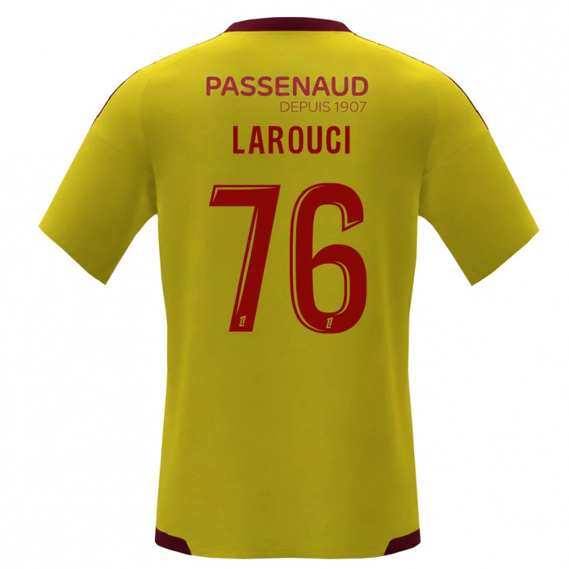 Danxen Kinder Yasser Larouci #76 Gelb Rot Grün Auswärtstrikot Trikot 2026/27 T-Shirt