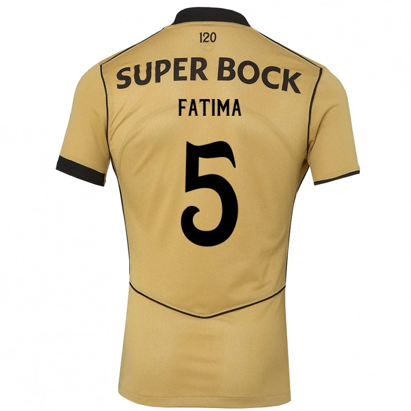 Danxen Kinder Francisca Fatima Aquino Dutra #5 Goldgelb Schwarz Auswärtstrikot Trikot 2026/27 T-Shirt
