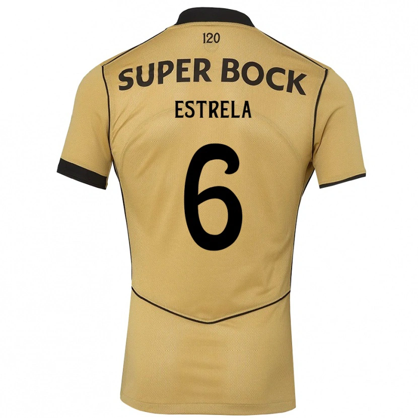 Danxen Kinder Bento Estrela #6 Goldgelb Schwarz Auswärtstrikot Trikot 2026/27 T-Shirt