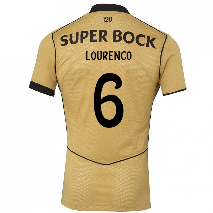 Danxen Kinder Bruna Lourenço Urbano Costa #6 Goldgelb Schwarz Auswärtstrikot Trikot 2026/27 T-Shirt