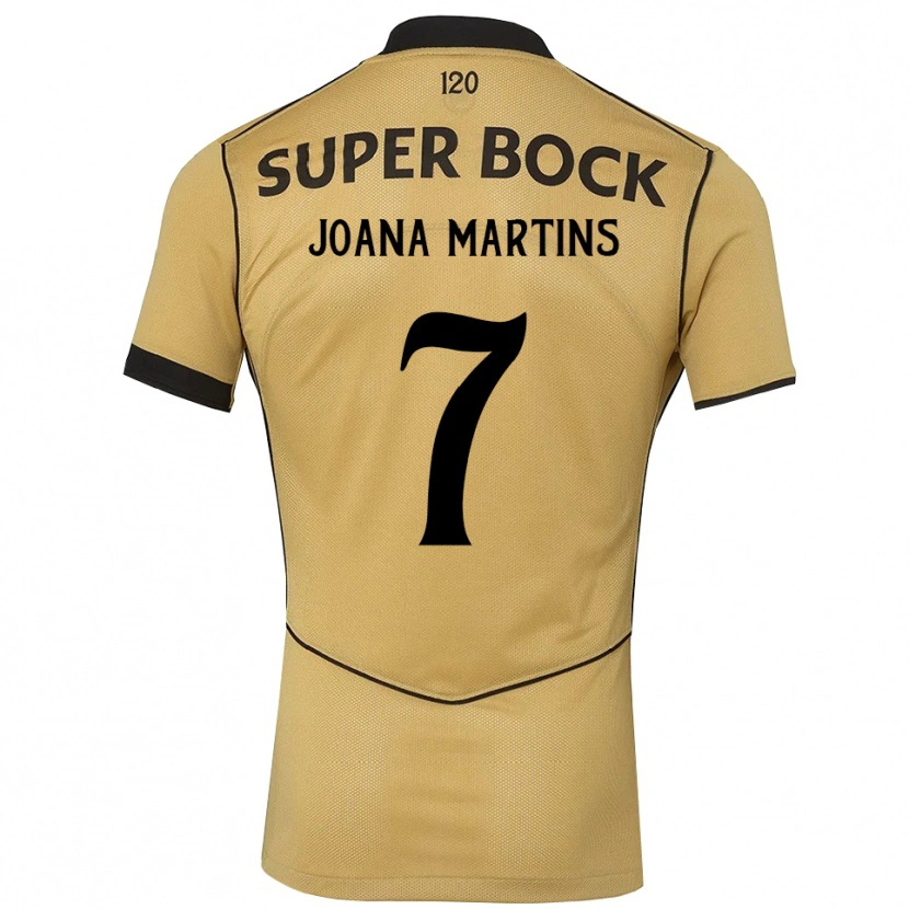 Danxen Kinder Joana David Carromeu Martins #7 Goldgelb Schwarz Auswärtstrikot Trikot 2026/27 T-Shirt
