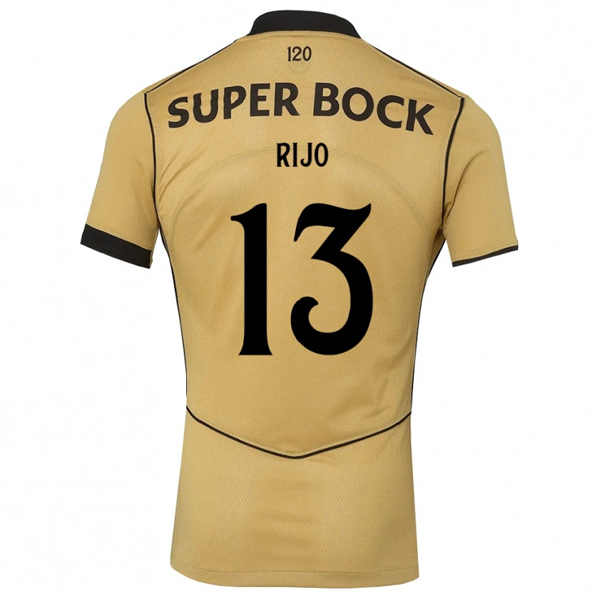 Danxen Kinder João Rijo #13 Goldgelb Schwarz Auswärtstrikot Trikot 2026/27 T-Shirt