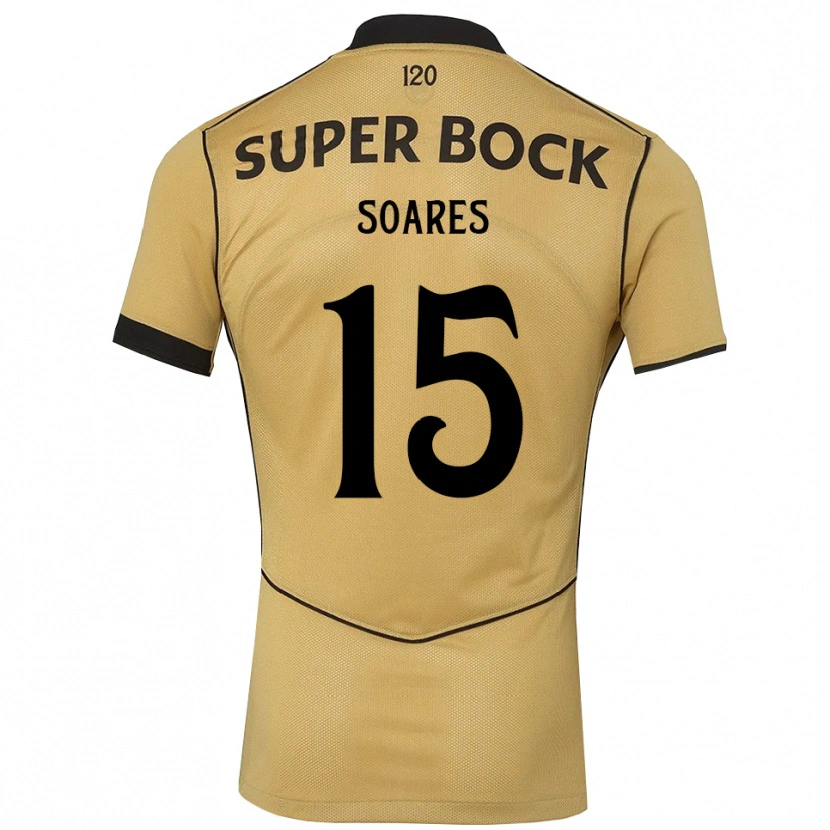 Danxen Kinder Simão Soares #15 Goldgelb Schwarz Auswärtstrikot Trikot 2026/27 T-Shirt