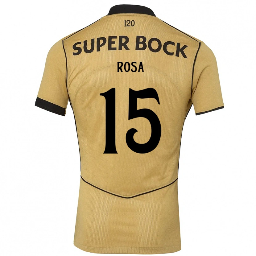 Danxen Kinder Duarte Rosa #15 Goldgelb Schwarz Auswärtstrikot Trikot 2026/27 T-Shirt