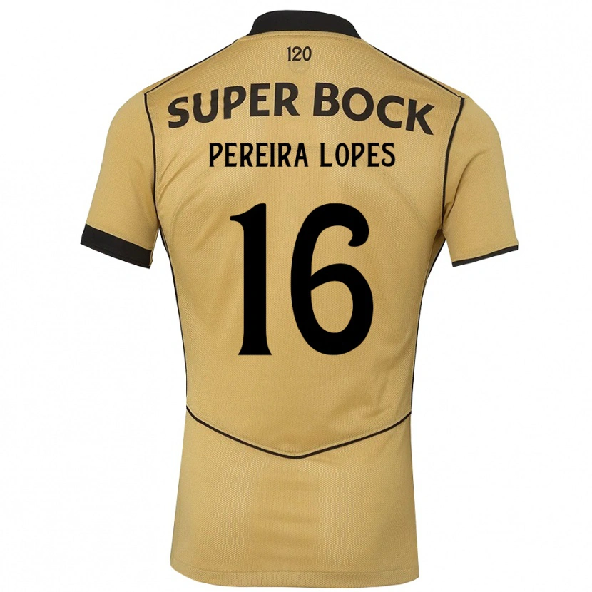 Danxen Kinder Daniel Pereira Lopes #16 Goldgelb Schwarz Auswärtstrikot Trikot 2026/27 T-Shirt
