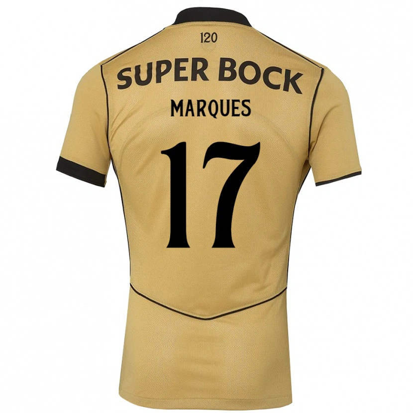 Danxen Kinder Afonso Marques #17 Goldgelb Schwarz Auswärtstrikot Trikot 2026/27 T-Shirt