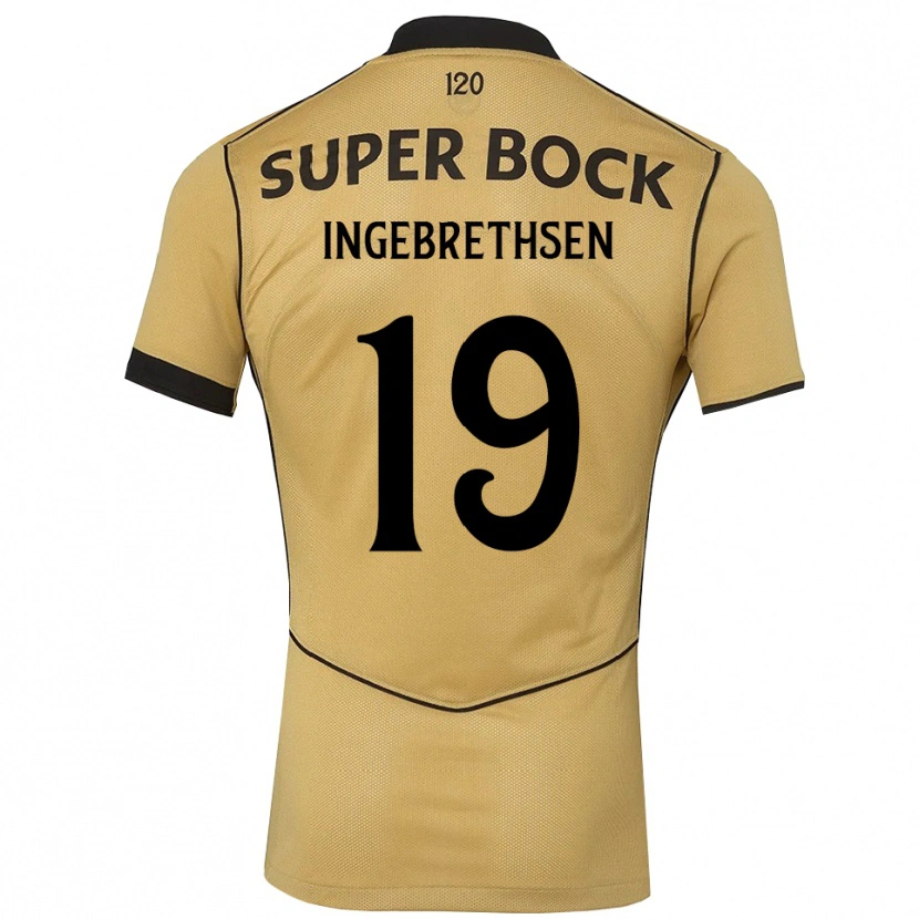 Danxen Kinder Erik Ingebrethsen #19 Goldgelb Schwarz Auswärtstrikot Trikot 2026/27 T-Shirt