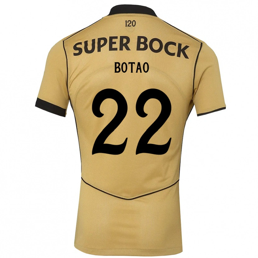 Danxen Kinder Martim Botão #22 Goldgelb Schwarz Auswärtstrikot Trikot 2026/27 T-Shirt