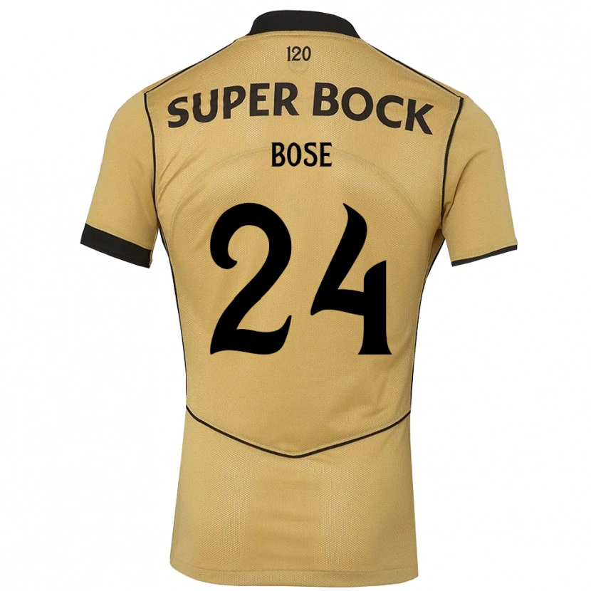 Danxen Kinder Ria Bose #24 Goldgelb Schwarz Auswärtstrikot Trikot 2026/27 T-Shirt