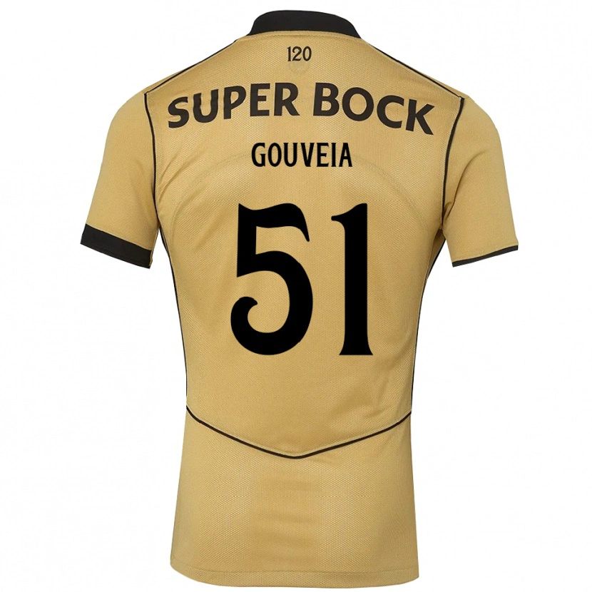 Danxen Kinder Miguel Gouveia #51 Goldgelb Schwarz Auswärtstrikot Trikot 2026/27 T-Shirt