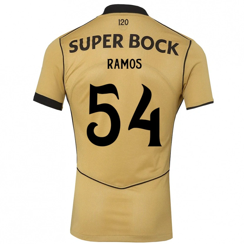 Danxen Kinder Bruno Ramos #54 Goldgelb Schwarz Auswärtstrikot Trikot 2026/27 T-Shirt