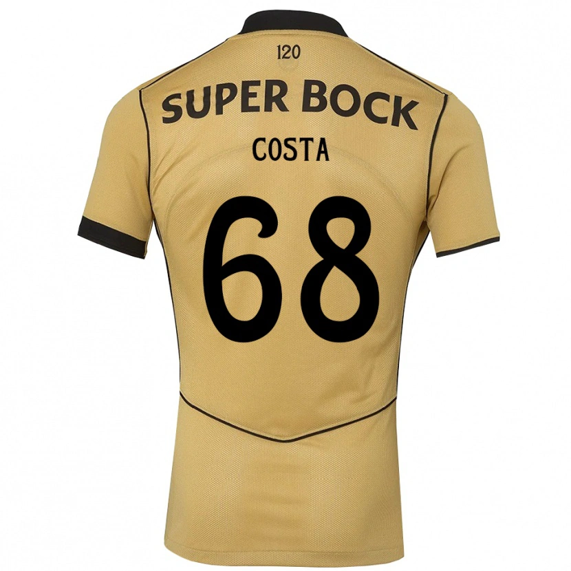 Danxen Kinder Daniel Costa #68 Goldgelb Schwarz Auswärtstrikot Trikot 2026/27 T-Shirt