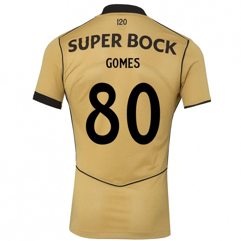 Danxen Kinder Luís Gomes #80 Goldgelb Schwarz Auswärtstrikot Trikot 2026/27 T-Shirt