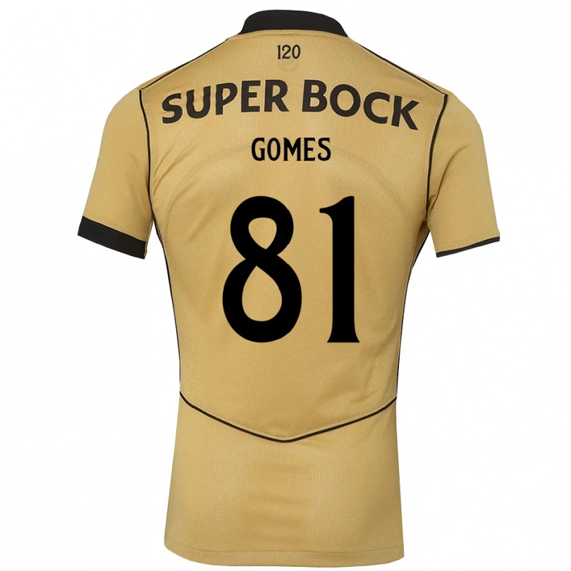 Danxen Kinder Salvador Gomes #81 Goldgelb Schwarz Auswärtstrikot Trikot 2026/27 T-Shirt