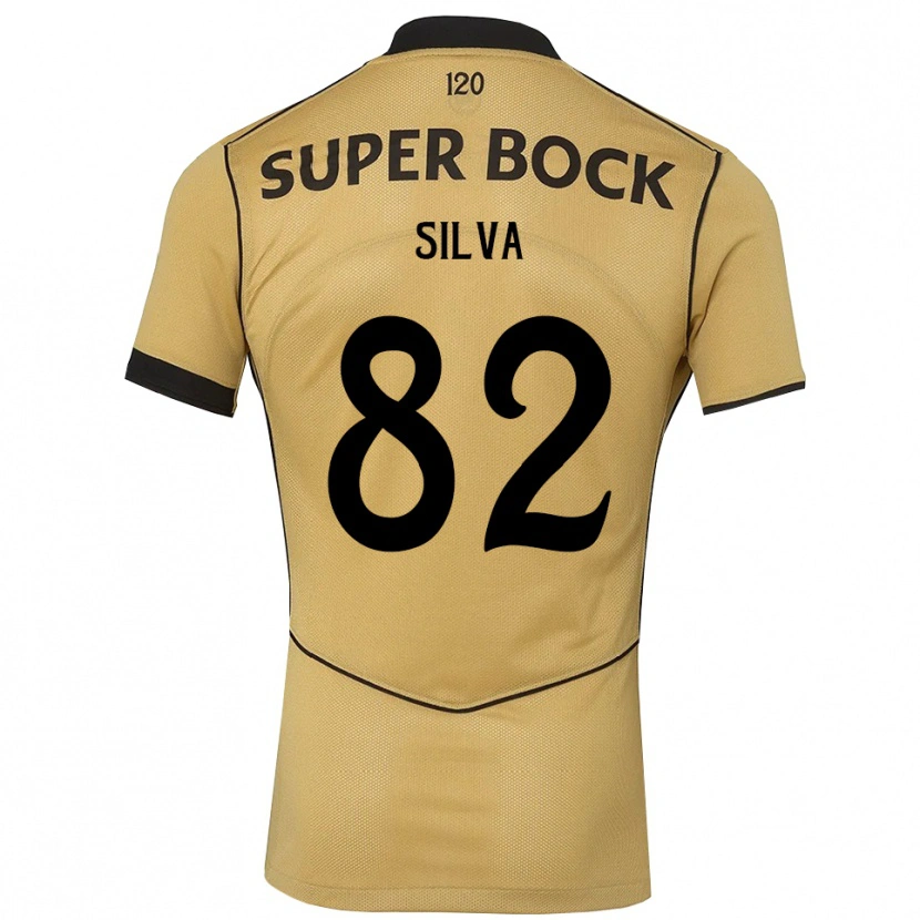 Danxen Kinder Gabriel Silva #82 Goldgelb Schwarz Auswärtstrikot Trikot 2026/27 T-Shirt
