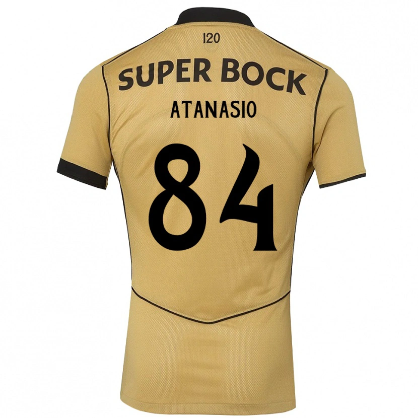 Danxen Kinder Atanásio Afonso Miranda Cunha #84 Goldgelb Schwarz Auswärtstrikot Trikot 2026/27 T-Shirt