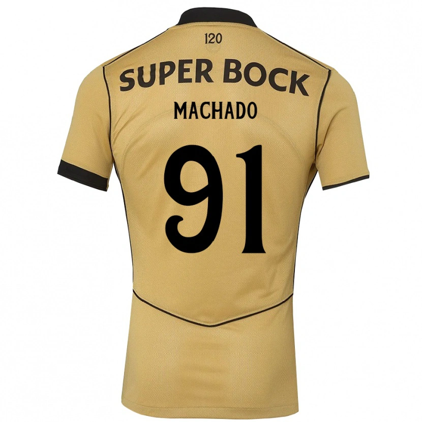Danxen Kinder Francisco Machado #91 Goldgelb Schwarz Auswärtstrikot Trikot 2026/27 T-Shirt