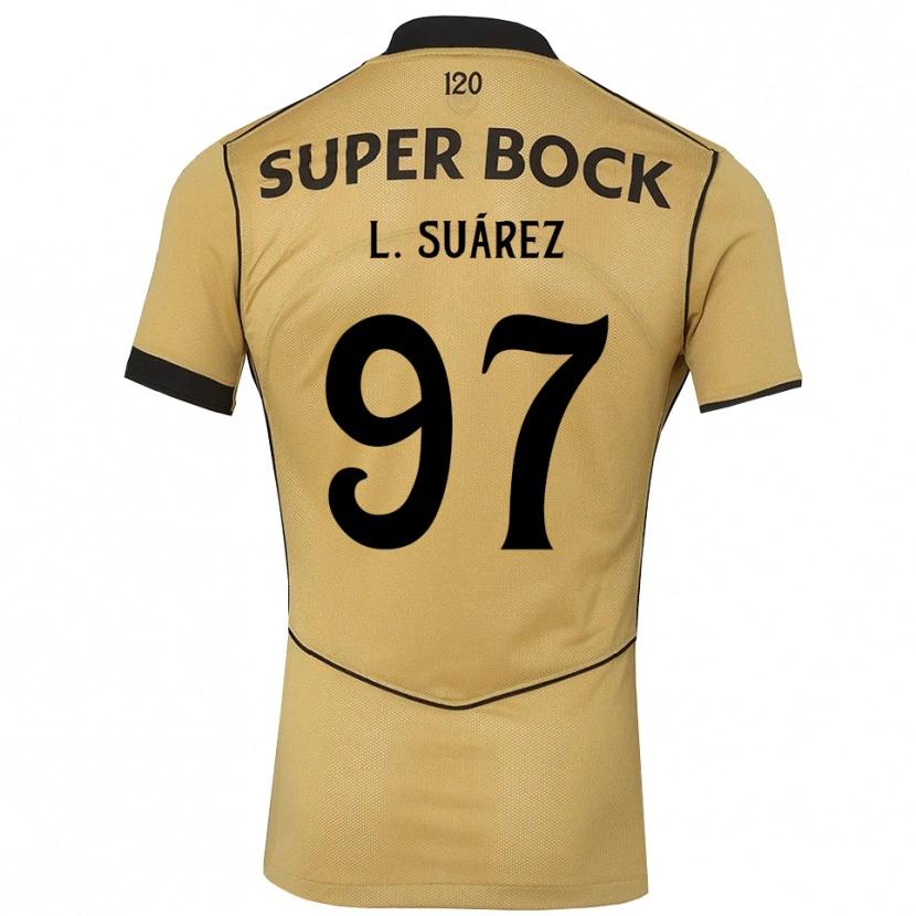 Danxen Kinder Luis Suárez #97 Goldgelb Schwarz Auswärtstrikot Trikot 2026/27 T-Shirt