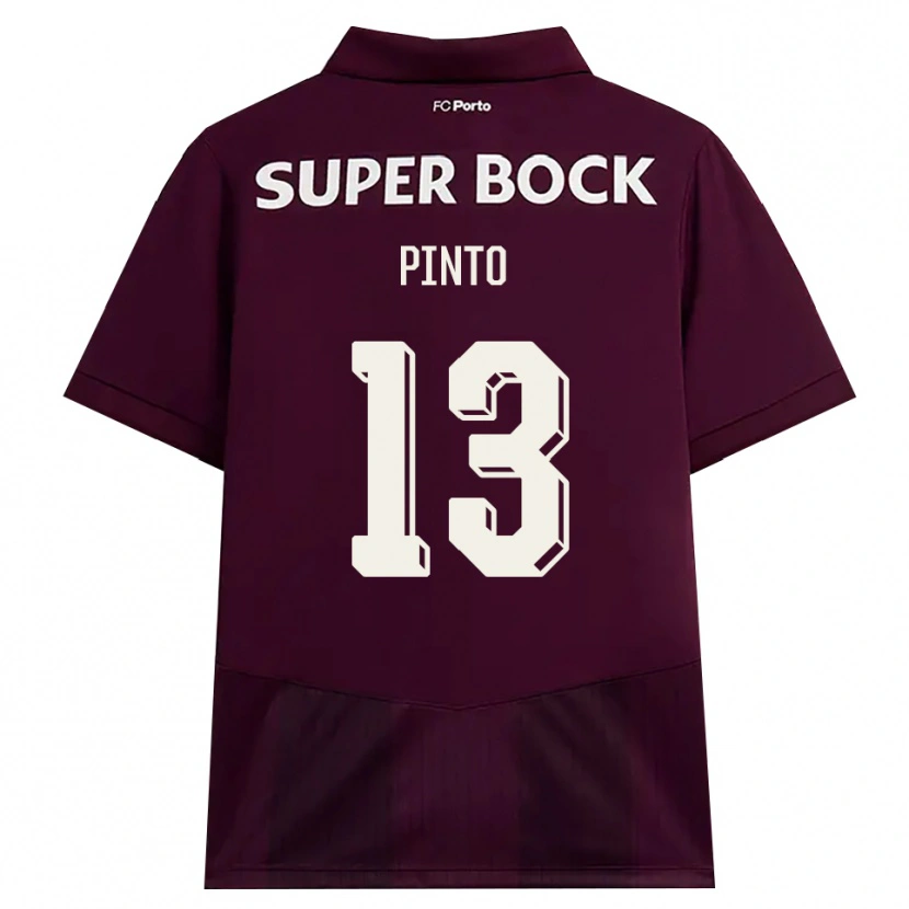 Danxen Kinder João Pinto #13 Burgund Weiß Auswärtstrikot Trikot 2026/27 T-Shirt