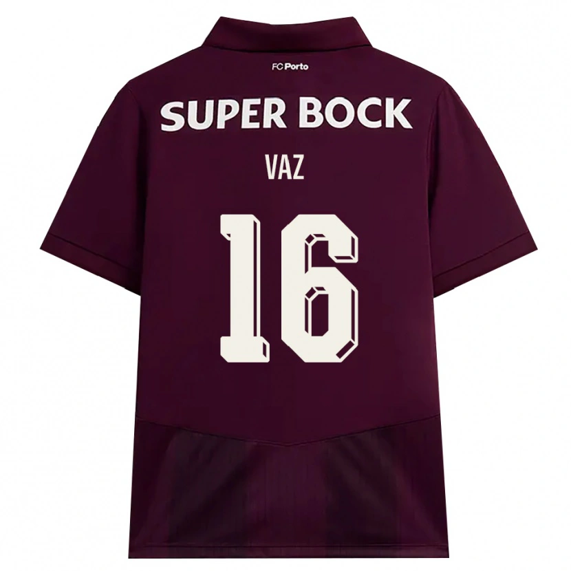 Danxen Kinder Matilde Vaz #16 Burgund Weiß Auswärtstrikot Trikot 2026/27 T-Shirt