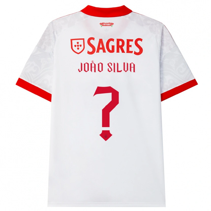 Danxen Kinder João Silva #0 Weiß Rot Gelb Auswärtstrikot Trikot 2026/27 T-Shirt
