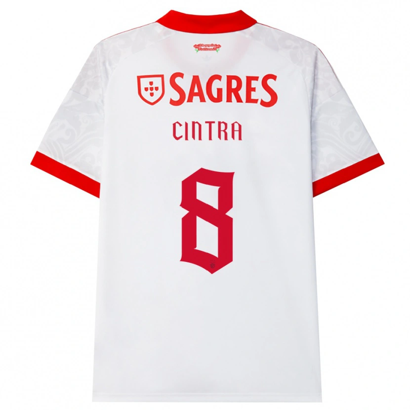 Danxen Kinder Marta Cintra #8 Weiß Rot Gelb Auswärtstrikot Trikot 2026/27 T-Shirt