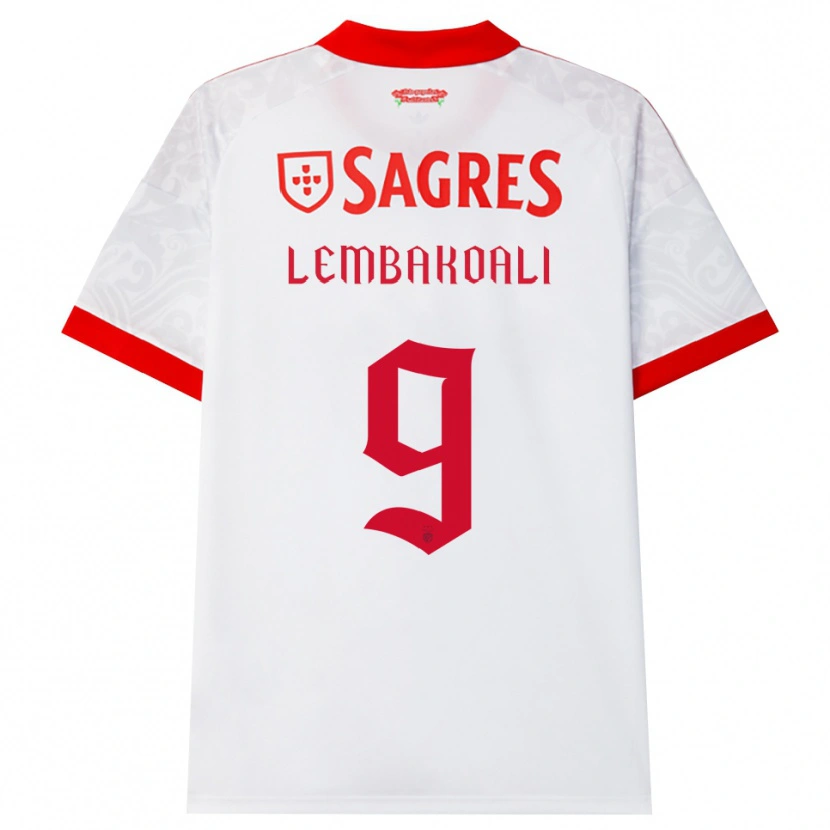 Danxen Kinder Alan Lembakoali #9 Weiß Rot Gelb Auswärtstrikot Trikot 2026/27 T-Shirt