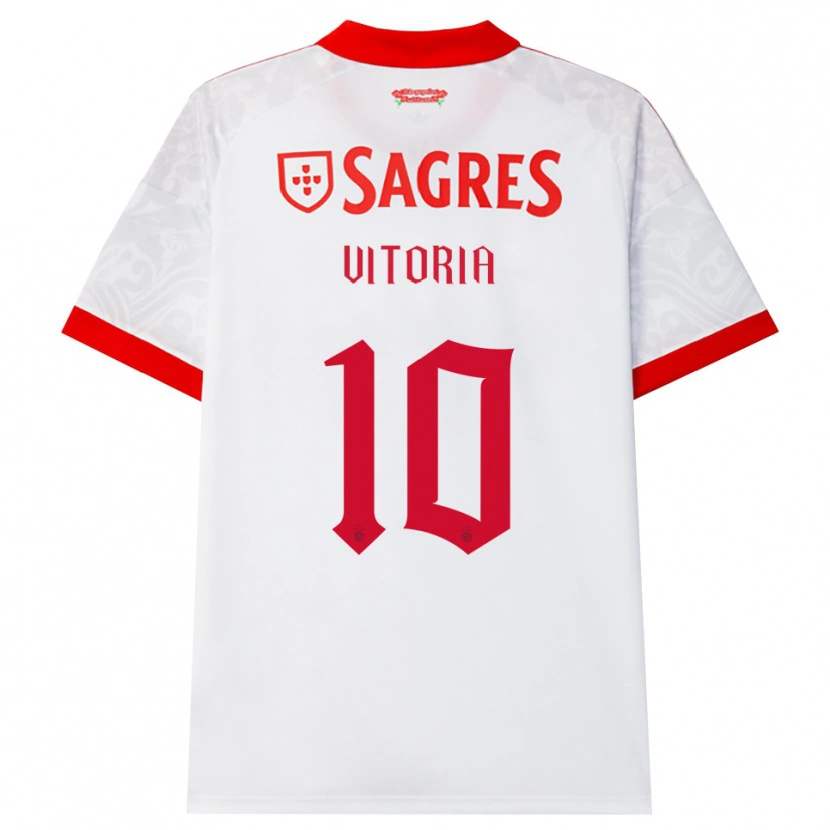 Danxen Kinder Ana Vitoria #10 Weiß Rot Gelb Auswärtstrikot Trikot 2026/27 T-Shirt