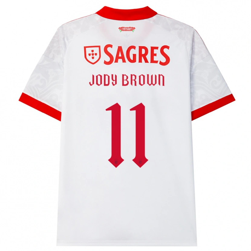 Danxen Kinder Jody Brown #11 Weiß Rot Gelb Auswärtstrikot Trikot 2026/27 T-Shirt