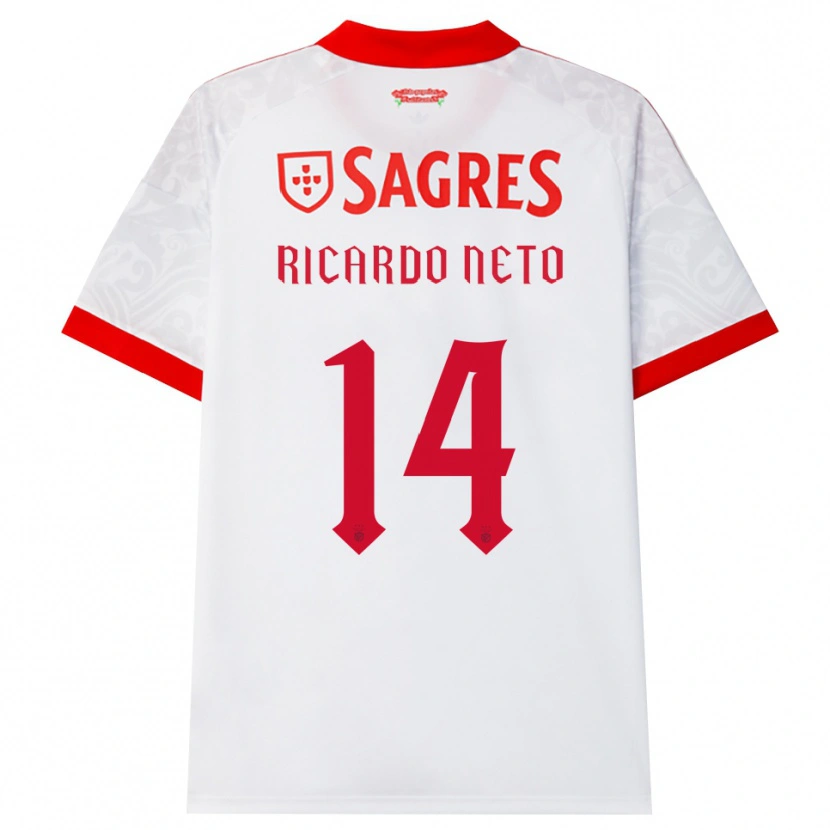 Danxen Kinder Ricardo Neto #14 Weiß Rot Gelb Auswärtstrikot Trikot 2026/27 T-Shirt
