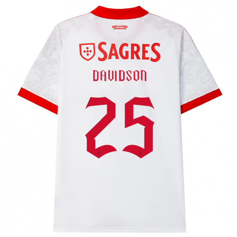 Danxen Kinder Chandra Davidson #25 Weiß Rot Gelb Auswärtstrikot Trikot 2026/27 T-Shirt