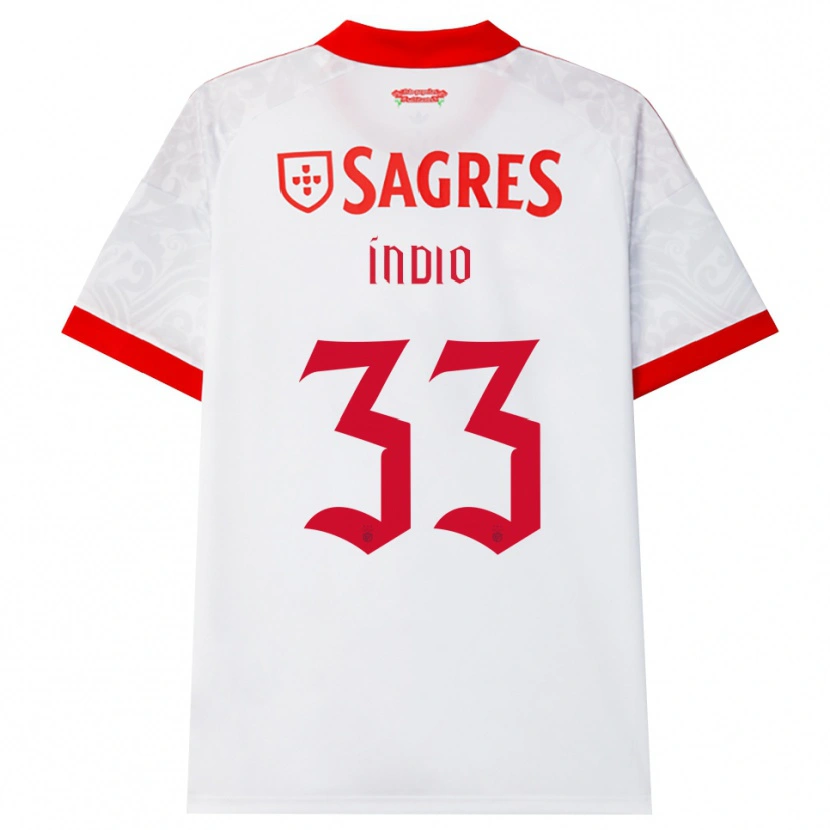Danxen Kinder Gabriel Índio #33 Weiß Rot Gelb Auswärtstrikot Trikot 2026/27 T-Shirt